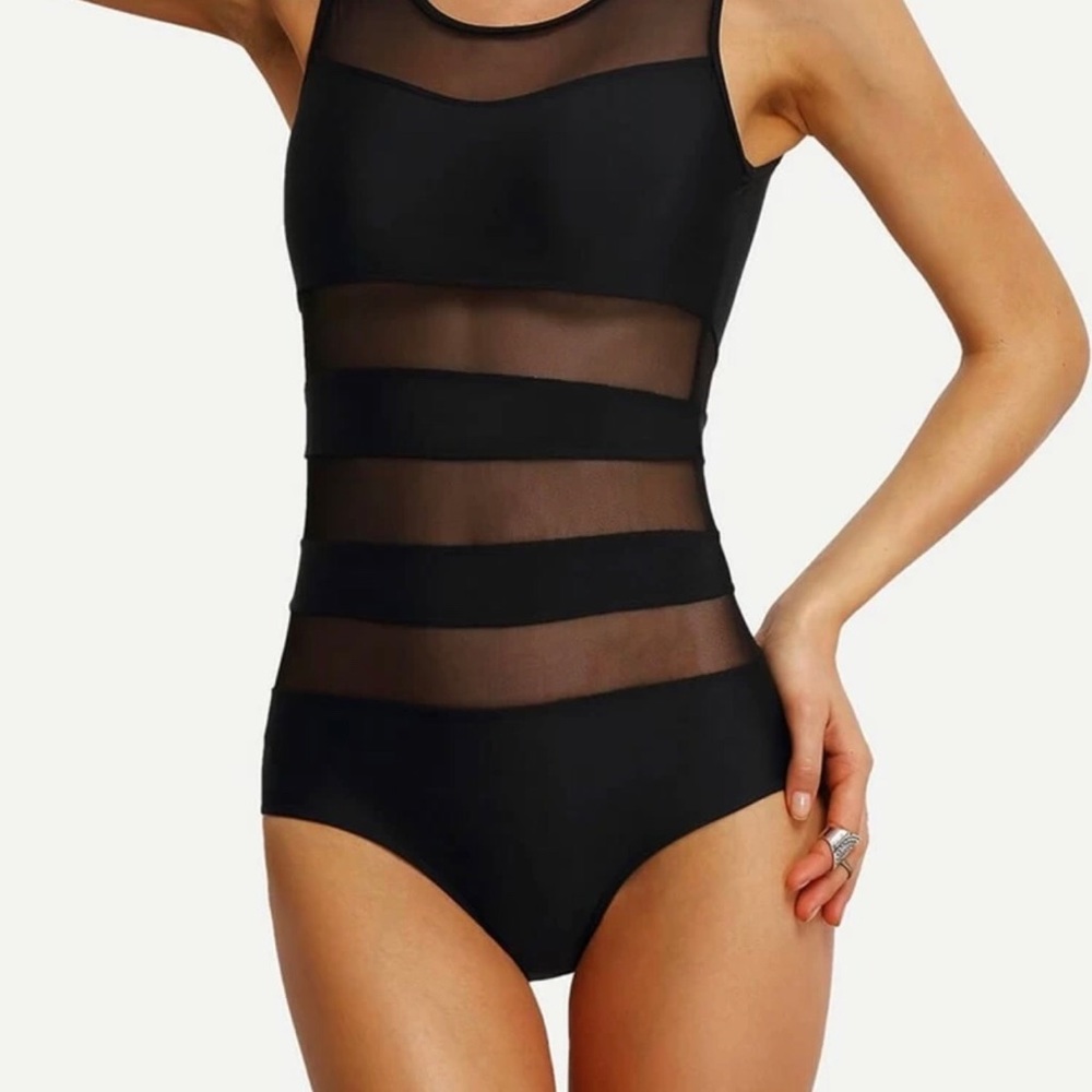 Mesh One Piece Swimwear